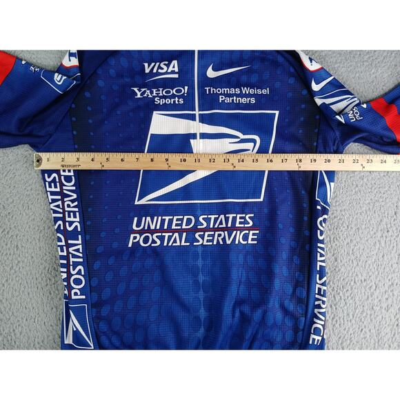 Nike Trek United States Postal Service USPS Cycling Jersey Men Large Long Sleeve - Picture 4 of 7